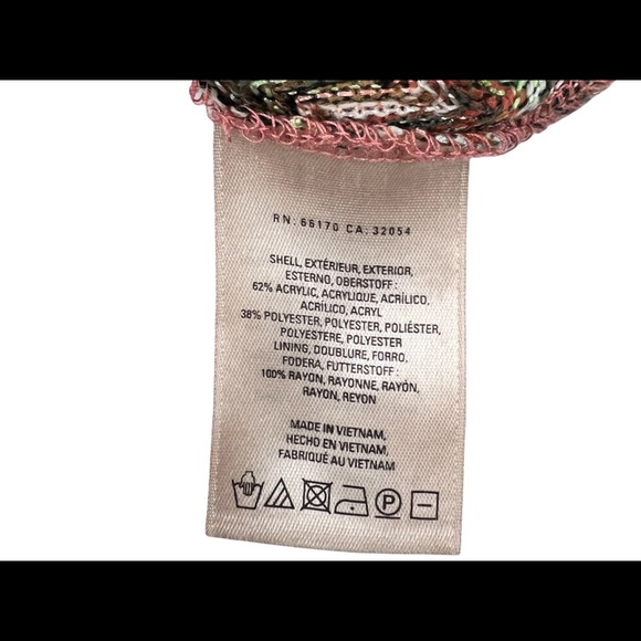 Anthropologie Maeve Womens Small Dress Zig Zag Fit Flare Swing Tank Chevron EUC - Picture 8 of 10